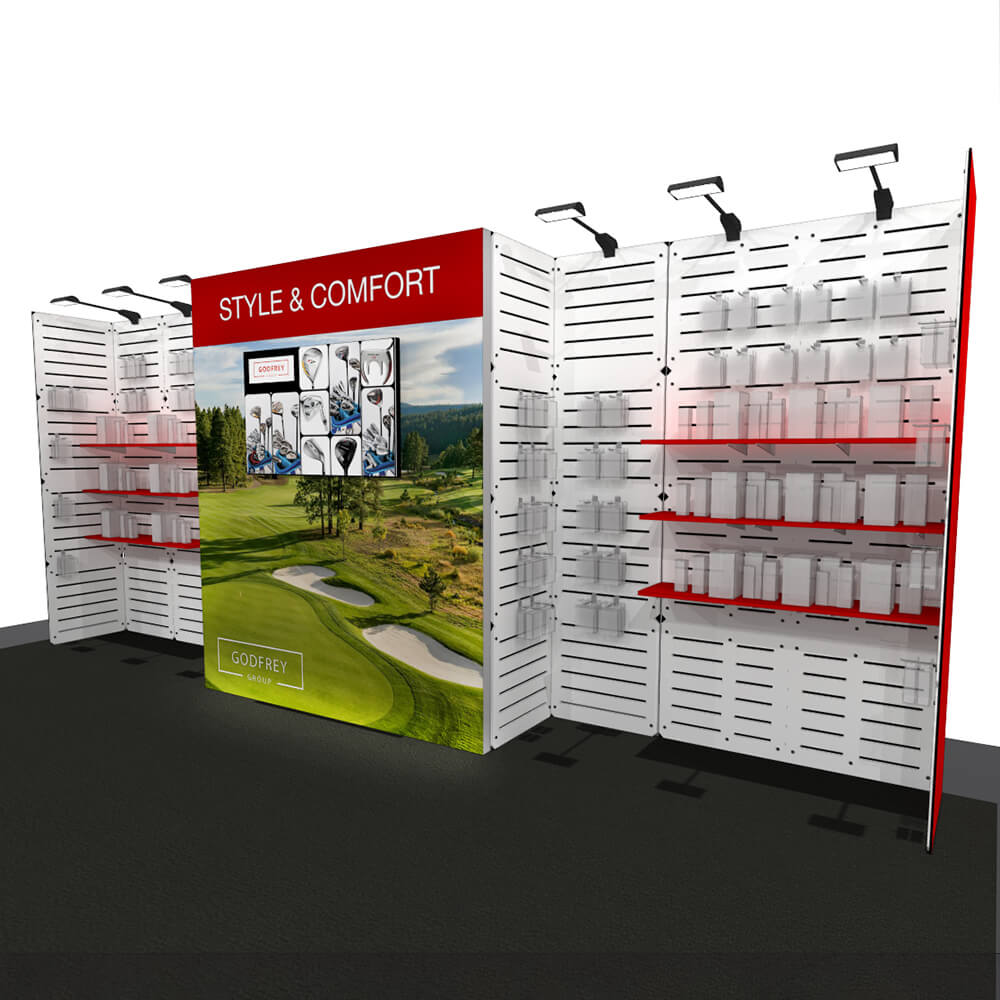 10' x 20' Merchandise Display Shelf