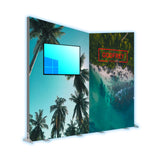 Modular Backlit 10x10 Kit With Slanted Tops - Optional Monitor Mount(s)