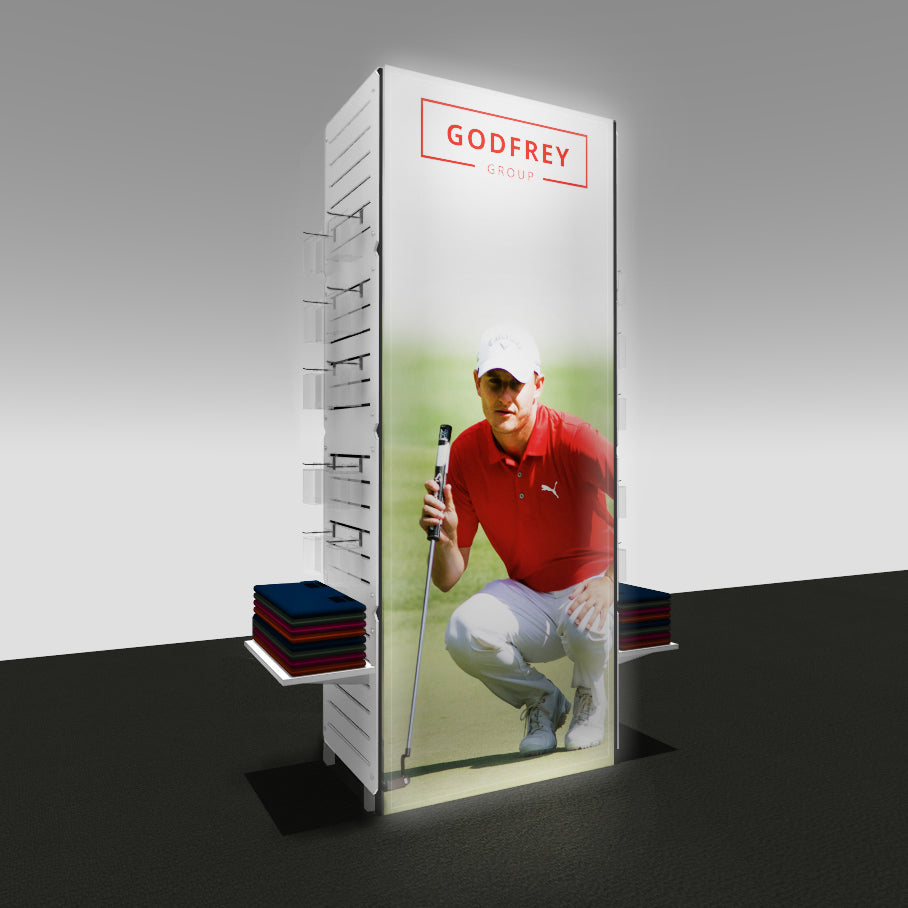 Merchandise/Shelf Display Column With Light Box(es)