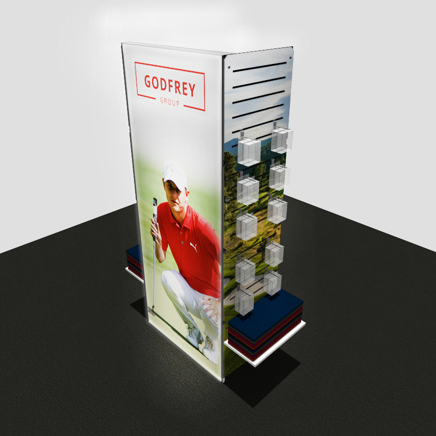 Merchandise/Shelf Display Column With Light Box(es)