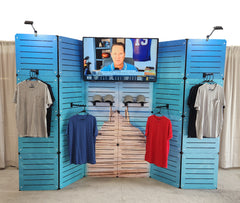 10’ Modular Slatwall Display