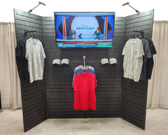 8’ Modular Slatwall Display - Optional Graphics and Monitor Mount