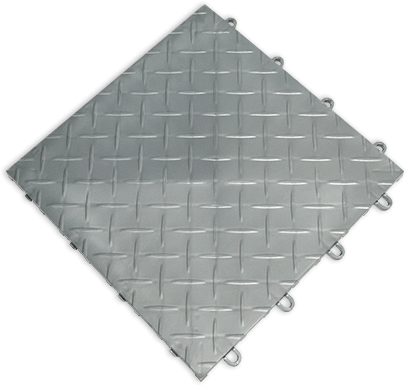 Interlocking Plastic Floor Tiles (Diamond and Coin Patterns) - Godfrey Group