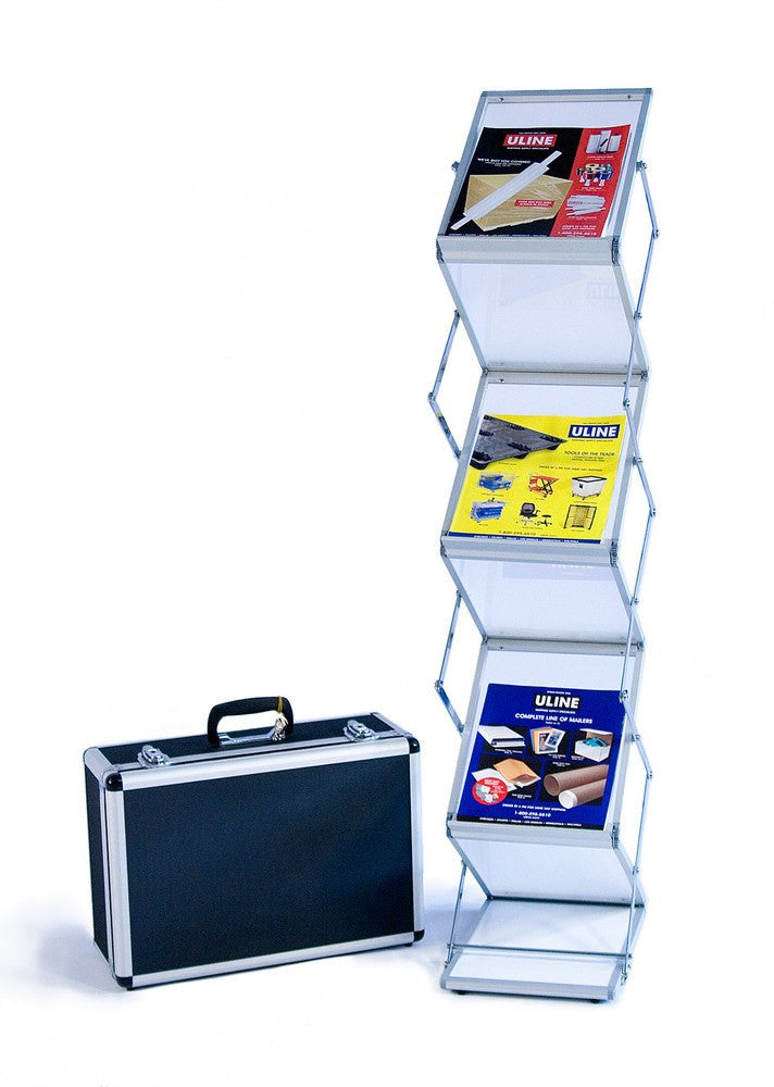 Six shelf literature stand, Single width - Godfrey Group