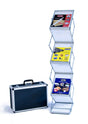 Six shelf literature stand, Single width - Godfrey Group