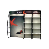 8' OutRigger Shelf Display, Front View