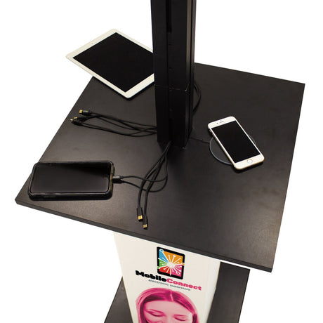 Backlit Charging Station With Backlit Header - Godfrey Group