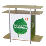 46" Rectangular Pedestal with Two Tier Counter